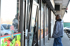 Car Into Store
Monday, March 14, 2022
732 Forest Ave. 
Staten Island, NY
For Credit:  Mary DiBiase Blaich

A sedan crashed into the Bagel Bin Store  shortly before 8:30 am this morning.  The front door and frame of the shop door was damaged.  An adult and child were in the car, and removed to Richmond University Medical Center.  The car was moved, and the store keepers began their clean up.  The 24 hour store was closed to customers during the clean up.