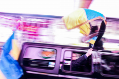 Hundreds of Ukrainians took to Times Square to protest the Russian invasion of the Ukraine and to welcome a protest car rally that started in Brooklyn, New York and ended in the Square.
Together they chanted “Stop Putin’s War” and “Protect Ukrainian Skies” amongst others.
Many fear the unknown and for the worst while attacks and mayhem riddle the Ukraine still. Midtown, Manhattan. Friday, February 25, 2022