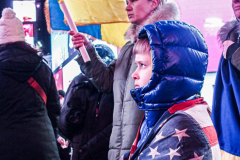 Hundreds of Ukrainians took to Times Square to protest the Russian invasion of the Ukraine and to welcome a protest car rally that started in Brooklyn, New York and ended in the Square.
Together they chanted “Stop Putin’s War” and “Protect Ukrainian Skies” amongst others.
Many fear the unknown and for the worst while attacks and mayhem riddle the Ukraine still. Midtown, Manhattan. Friday, February 25, 2022