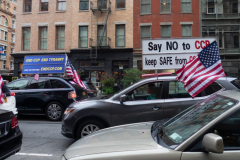 Caravan protesting CCP in Tribeca, NY on Saturday, June 12, 2021.