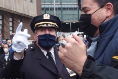 New York City December 31 , 2020 Retirement of NYPD Chief Scholl  Walkout ceremony is the final day that a police officer works where friends, Coworkers and family gather to congratulate them for the service that they provided to the community. Chief Scholl leaves the 60th Precinct in Coney Island Brooklyn.