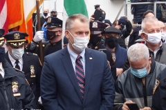 New York City December 31 , 2020 Retirement of NYPD Chief Scholl  Walkout ceremony is the final day that a police officer works where friends, Coworkers and family gather to congratulate them for the service that they provided to the community. Chief Scholl leaves the 60th Precinct in Coney Island Brooklyn.