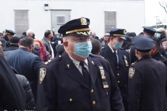 New York City December 31 , 2020 Retirement of NYPD Chief Scholl  Walkout ceremony is the final day that a police officer works where friends, Coworkers and family gather to congratulate them for the service that they provided to the community. Chief Scholl leaves the 60th Precinct in Coney Island Brooklyn.