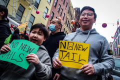 A marching protest, Stop the jail in Chinatown, organized by the Neighbors United Below Canal (NUBC) was held opposing the prospective construction of a new jail in specifically located adjacent to Columbus Park in Chinatown. Residents and long time supporters, key figures and locals all protest against any building which is theorized to be between 20-30 stories high.
The protests are not new and have been an ongoing contingent problem since 2019 when the proposal was passed. 
Amongst those who spoke were U.S. Rep of New York, JERRY NADLER; NUBC Founder, Jan Lee; CCBA’s Raymond Tsang and actress Evelyn Yang.
Sunday, March 20, 2022. (C) Bianca Otero