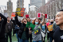 A marching protest, Stop the jail in Chinatown, organized by the Neighbors United Below Canal (NUBC) was held opposing the prospective construction of a new jail in specifically located adjacent to Columbus Park in Chinatown. Residents and long time supporters, key figures and locals all protest against any building which is theorized to be between 20-30 stories high.
The protests are not new and have been an ongoing contingent problem since 2019 when the proposal was passed. 
Amongst those who spoke were U.S. Rep of New York, JERRY NADLER; NUBC Founder, Jan Lee; CCBA’s Raymond Tsang and actress Evelyn Yang.
Sunday, March 20, 2022. (C) Bianca Otero