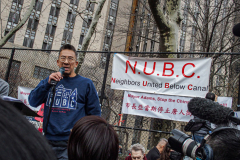 A marching protest, Stop the jail in Chinatown, organized by the Neighbors United Below Canal (NUBC) was held opposing the prospective construction of a new jail in specifically located adjacent to Columbus Park in Chinatown. Residents and long time supporters, key figures and locals all protest against any building which is theorized to be between 20-30 stories high.
The protests are not new and have been an ongoing contingent problem since 2019 when the proposal was passed. 
Amongst those who spoke were U.S. Rep of New York, JERRY NADLER; NUBC Founder, Jan Lee; CCBA’s Raymond Tsang and actress Evelyn Yang.
Sunday, March 20, 2022. (C) Bianca Otero