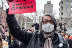 A marching protest, Stop the jail in Chinatown, organized by the Neighbors United Below Canal (NUBC) was held opposing the prospective construction of a new jail in specifically located adjacent to Columbus Park in Chinatown. Residents and long time supporters, key figures and locals all protest against any building which is theorized to be between 20-30 stories high.
The protests are not new and have been an ongoing contingent problem since 2019 when the proposal was passed. 
Amongst those who spoke were U.S. Rep of New York, JERRY NADLER; NUBC Founder, Jan Lee; CCBA’s Raymond Tsang and actress Evelyn Yang.
Sunday, March 20, 2022. (C) Bianca Otero