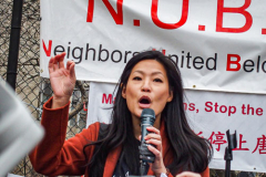 A marching protest, Stop the jail in Chinatown, organized by the Neighbors United Below Canal (NUBC) was held opposing the prospective construction of a new jail in specifically located adjacent to Columbus Park in Chinatown. Residents and long time supporters, key figures and locals all protest against any building which is theorized to be between 20-30 stories high.
The protests are not new and have been an ongoing contingent problem since 2019 when the proposal was passed. 
Amongst those who spoke were U.S. Rep of New York, JERRY NADLER; NUBC Founder, Jan Lee; CCBA’s Raymond Tsang and actress Evelyn Yang.
Sunday, March 20, 2022. (C) Bianca Otero
