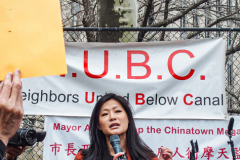 A marching protest, Stop the jail in Chinatown, organized by the Neighbors United Below Canal (NUBC) was held opposing the prospective construction of a new jail in specifically located adjacent to Columbus Park in Chinatown. Residents and long time supporters, key figures and locals all protest against any building which is theorized to be between 20-30 stories high.
The protests are not new and have been an ongoing contingent problem since 2019 when the proposal was passed. 
Amongst those who spoke were U.S. Rep of New York, JERRY NADLER; NUBC Founder, Jan Lee; CCBA’s Raymond Tsang and actress Evelyn Yang.
Sunday, March 20, 2022. (C) Bianca Otero