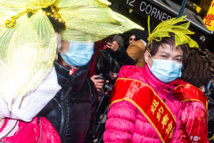 Thousands came out on a beautiful sunny day for the NYC Chinatown Chinese New Year Parade,  Sunday, February 20, 2022 (C) Bianca Otero