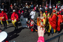 Thousands came out on a beautiful sunny day for the NYC Chinatown Chinese New Year Parade,  Sunday, February 20, 2022 (C) Bianca Otero