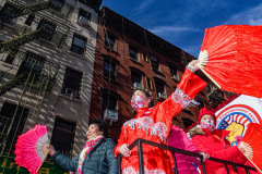 Thousands came out on a beautiful sunny day for the NYC Chinatown Chinese New Year Parade,  Sunday, February 20, 2022 (C) Bianca Otero