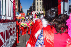 Thousands came out on a beautiful sunny day for the NYC Chinatown Chinese New Year Parade,  Sunday, February 20, 2022 (C) Bianca Otero