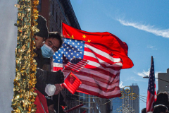 Thousands came out on a beautiful sunny day for the NYC Chinatown Chinese New Year Parade,  Sunday, February 20, 2022 (C) Bianca Otero