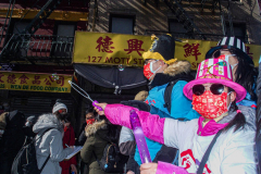 Thousands came out on a beautiful sunny day for the NYC Chinatown Chinese New Year Parade,  Sunday, February 20, 2022 (C) Bianca Otero