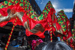 Thousands came out on a beautiful sunny day for the NYC Chinatown Chinese New Year Parade,  Sunday, February 20, 2022 (C) Bianca Otero