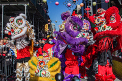 Thousands came out on a beautiful sunny day for the NYC Chinatown Chinese New Year Parade,  Sunday, February 20, 2022 (C) Bianca Otero