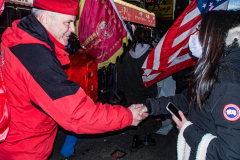 Sliwa and Guardian Angels took part in the parade. Details and people of the NYC Chinese New Year Parade in Chinatown, NYC.  Sunday, February 20, 2022 (C) Bianca Otero