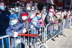 Thousands came out on a beautiful sunny day for the NYC Chinatown Chinese New Year Parade,  Sunday, February 20, 2022 (C) Bianca Otero