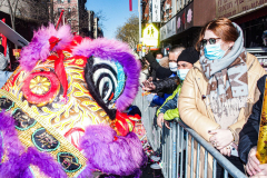Thousands came out on a beautiful sunny day for the NYC Chinatown Chinese New Year Parade,  Sunday, February 20, 2022 (C) Bianca Otero