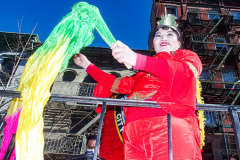 Thousands came out on a beautiful sunny day for the NYC Chinatown Chinese New Year Parade,  Sunday, February 20, 2022 (C) Bianca Otero