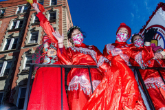 Thousands came out on a beautiful sunny day for the NYC Chinatown Chinese New Year Parade,  Sunday, February 20, 2022 (C) Bianca Otero