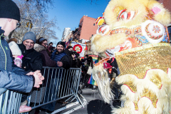 Thousands came out on a beautiful sunny day for the NYC Chinatown Chinese New Year Parade,  Sunday, February 20, 2022 (C) Bianca Otero