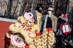 Thousands came out on a beautiful sunny day for the NYC Chinatown Chinese New Year Parade,  Sunday, February 20, 2022 (C) Bianca Otero