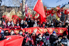 Thousands came out on a beautiful sunny day for the NYC Chinatown Chinese New Year Parade,  Sunday, February 20, 2022 (C) Bianca Otero