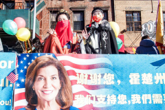 Thousands came out on a beautiful sunny day for the NYC Chinatown Chinese New Year Parade,  Sunday, February 20, 2022 (C) Bianca Otero