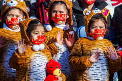 Celebrations of the Chinese Lunar New Year 2022 took place in Chinatown in Manhattan, NYC. It is the Year of the Tiger. 
Hundreds partook in the festivities where there were ceremonial dances, crackers and fireworks. NYC Mayor Eric Adams as well as other local politicians came in attendance. Manhattan, NYC. (C) Bianca Otero