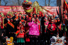 Celebrations of the Chinese Lunar New Year 2022 took place in Chinatown in Manhattan, NYC. It is the Year of the Tiger. 
Hundreds partook in the festivities where there were ceremonial dances, crackers and fireworks. NYC Mayor Eric Adams as well as other local politicians came in attendance. Manhattan, NYC. (C) Bianca Otero