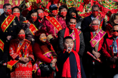 Celebrations of the Chinese Lunar New Year 2022 took place in Chinatown in Manhattan, NYC. It is the Year of the Tiger. 
Hundreds partook in the festivities where there were ceremonial dances, crackers and fireworks. NYC Mayor Eric Adams as well as other local politicians came in attendance. Manhattan, NYC. (C) Bianca Otero