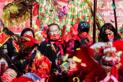 Celebrations of the Chinese Lunar New Year 2022 took place in Chinatown in Manhattan, NYC. It is the Year of the Tiger. 
Hundreds partook in the festivities where there were ceremonial dances, crackers and fireworks. NYC Mayor Eric Adams as well as other local politicians came in attendance. Manhattan, NYC. (C) Bianca Otero