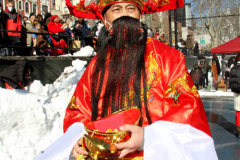 February 1, 2022  New York   
Year of the Tiger Lunar New Year's firecracker Ceremony held in Sara D. Roosevelt Park.in New York City's Chinatown neighborhood.