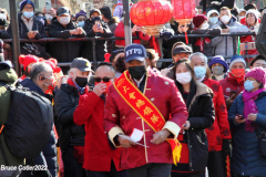February 1, 2022  New York   
Year of the Tiger Lunar New Year's firecracker Ceremony held in Sara D. Roosevelt Park.in New York City's Chinatown neighborhood.