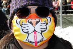February 1, 2022  New York   
Year of the Tiger Lunar New Year's firecracker Ceremony held in Sara D. Roosevelt Park.in New York City's Chinatown neighborhood.