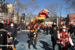 February 1, 2022  New York   
Year of the Tiger Lunar New Year's firecracker Ceremony held in Sara D. Roosevelt Park.in New York City's Chinatown neighborhood.