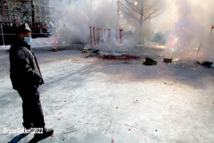 February 1, 2022  New York   
Year of the Tiger Lunar New Year's firecracker Ceremony held in Sara D. Roosevelt Park.in New York City's Chinatown neighborhood.