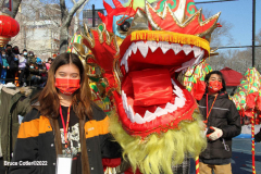 February 1, 2022  New York   
Year of the Tiger Lunar New Year's firecracker Ceremony held in Sara D. Roosevelt Park.in New York City's Chinatown neighborhood.