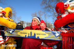 February 1, 2022  New York   
Year of the Tiger Lunar New Year's firecracker Ceremony held in Sara D. Roosevelt Park.in New York City's Chinatown neighborhood.