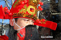 February 1, 2022  New York   
Year of the Tiger Lunar New Year's firecracker Ceremony held in Sara D. Roosevelt Park.in New York City's Chinatown neighborhood.