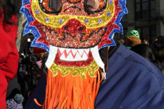 February 1, 2022  New York   
Year of the Tiger Lunar New Year's firecracker Ceremony held in Sara D. Roosevelt Park.in New York City's Chinatown neighborhood.