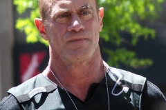 Christopher Meloni seen on the set of "Law and Order: Organized Crime" in Manhattan on 12 May 2021 in New York City