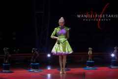 Diana Vedyashkina was born into a circus family. Her parents were bear trainers. After she finished school, Diana entered the theater academy, where she studied for a year, but quickly decided to go back to the circus. At the age of 18, she had an idea to create a dog act, but wanted to make it unique and something unusual no one had ever seen. She then decided to get dachshunds and the rest, as they say, is history. One of the performers in the Big Apple Circus in Lincoln Center Plaza, New York City on 14 Jan 2022