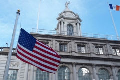 New York, The New York  Democratic  Congressional delegation holds a press conference in front of New York's City Hall with New York City Mayor Bill de Blasio about impeaching President Donald Trump