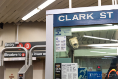 Clark Street Station token booth.