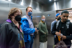 Most commuters were all smiles behind their masks.