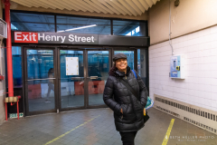 Esther Davis exclaimed, "Oh my G-d, I'm so happy [Ckark Street] is open again!"