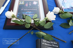 USCG Sector New York  
20th Remembrance Ceremony
Sector New York
Ft Wadsworth
Staten Island, NY
Photographs by:  Mary DiBiase Blaich

Friday, September 10, 2021:  The Coast Guard held a 20th remembrance ceremony at the overlook in Ft Wadsworth at 8 am this morning.  They lost four of their own on 9/11:  Vincent G Danz, Jeffery A Palazzo, Gilbert F Granados; and Gregory R Sikorsky.  Three were Reservists and one an Auxiliary member of the USCG.
The ceremony began with a muster; followed by the arrival of officials.  There was an observation of morning colors and two USCG aircraft performed a flyover.  The invocation was read by Captain Thomas J Walcott, Chaplain of the USCG; a welcome was rendered by Captain Zeita Merchant, Commander, USCG Sector Nre York.  Remarks were by Rear Admiral Michael H Day; and an introduction by Rear Admiral Thomas Jj Allan Jr . Remarks were given by Admiral Karl L. Schultz, Commandant, USCG.  Taps followed the service.